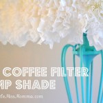 DIY Coffee Filter Lamp Shade DIY Coffee Filter Lamp Shade