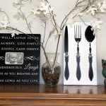 cutlery vinyl wall art
