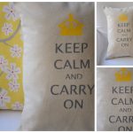 keep calm and carry on gray and yellow