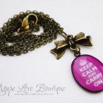 keep calm necklace