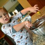 wesley baking cookies
