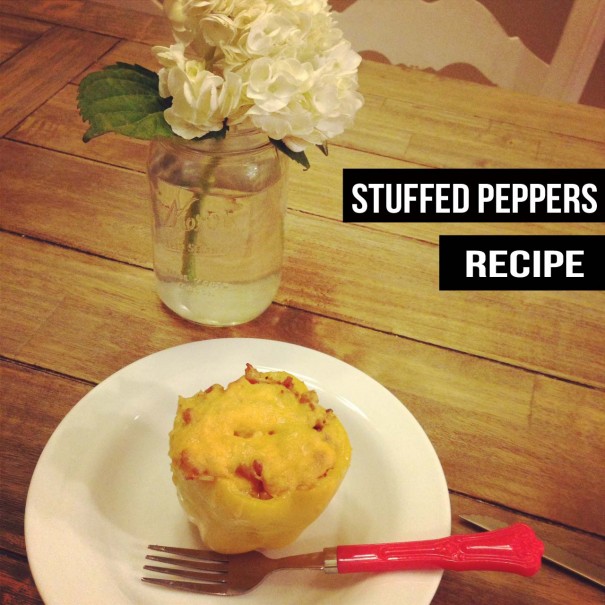 Stuffed peppers recipe title