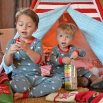 boys presents teepee