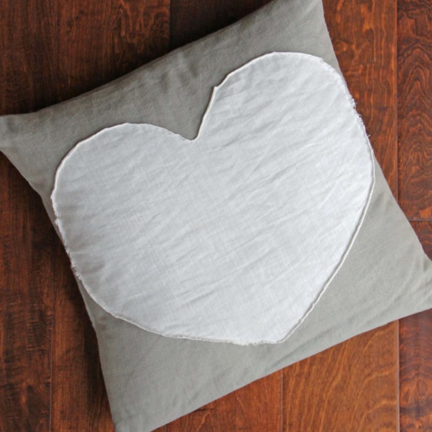 heart envelope pillow