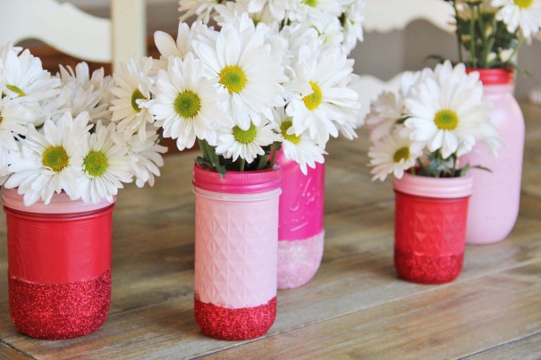 Valentines day mason jar centerpieces1 605x403