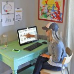 ashley at computer