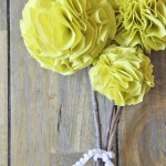 fabric pom pom flowers