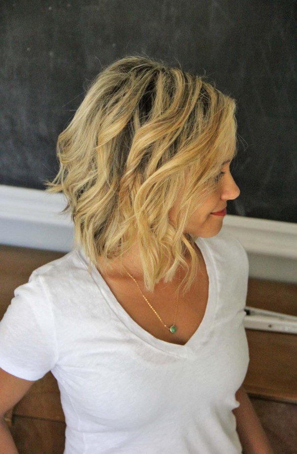 how to: beach waves for short hair - style - Little Miss Momma