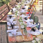 long bench party table