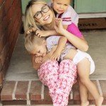 mom and sons