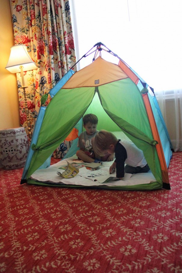boys tent in room
