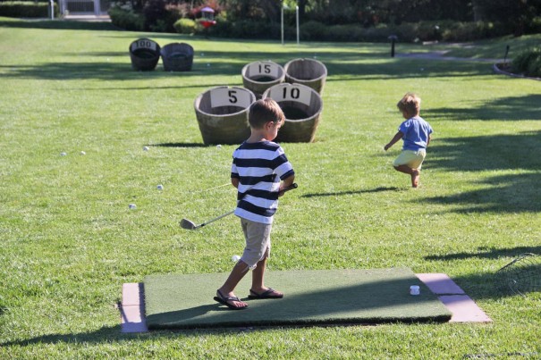 golfing activity lawn