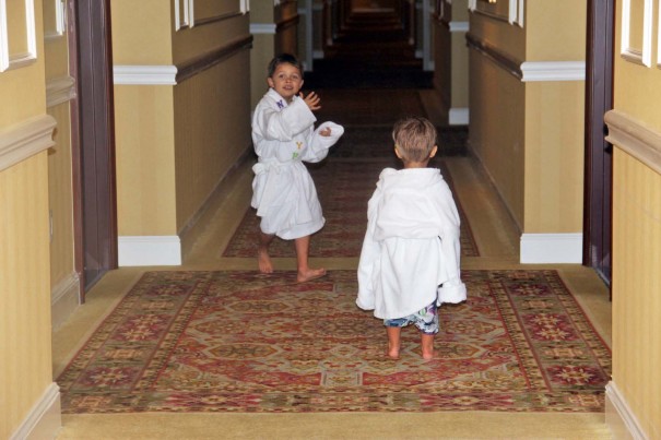 boys in robes