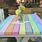 picnic table painted