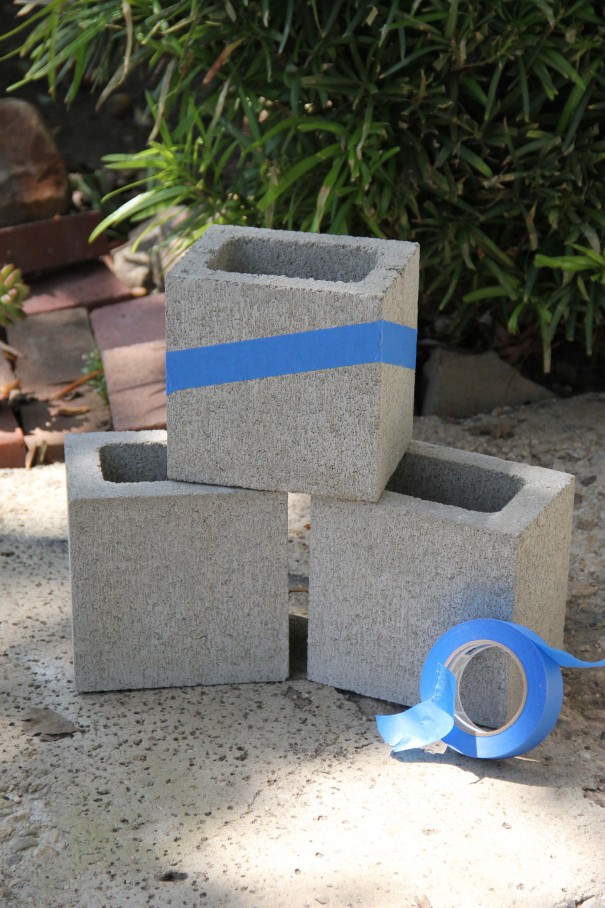 cinder block planter diy