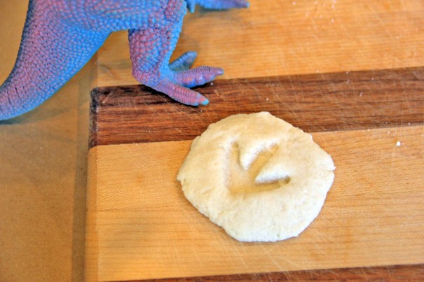 play dough fossils
