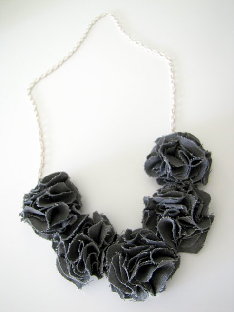 Pom Pom bib necklace