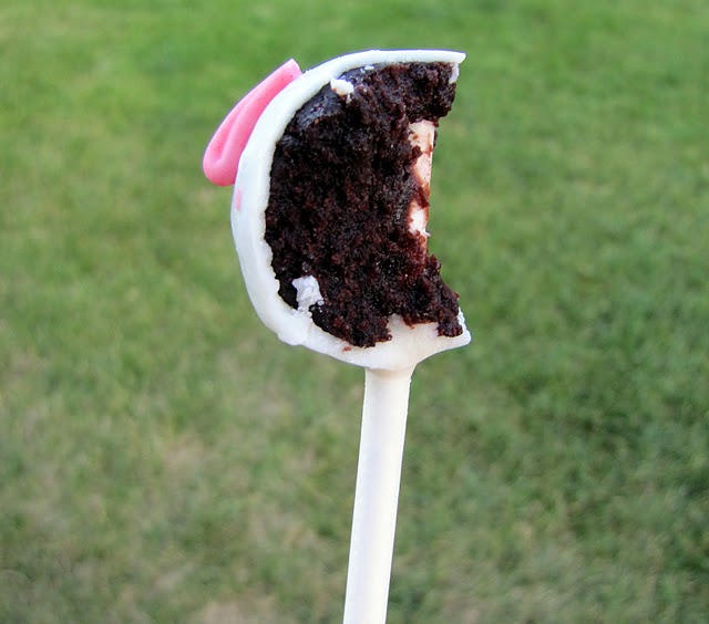 Half eaten cake pop