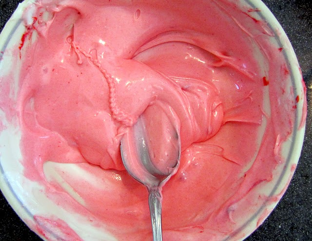 Pink frosting