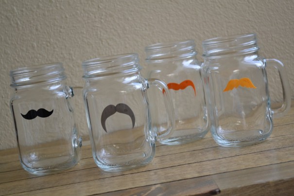 mustache drink markers