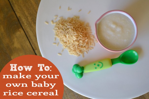 making baby rice cereal