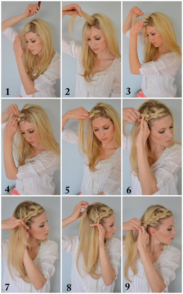 1-Crown Braid Tutorial Selection