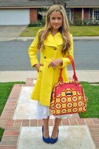 sashay satchel in marigold medallions