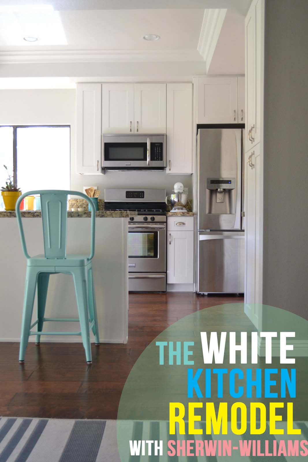 How to Paint Cabinets with Latex Paint - at home with Ashley