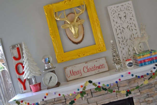 christmas fireplace decor