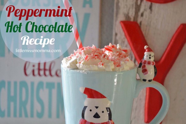 peppermint hot chocolate recipe title