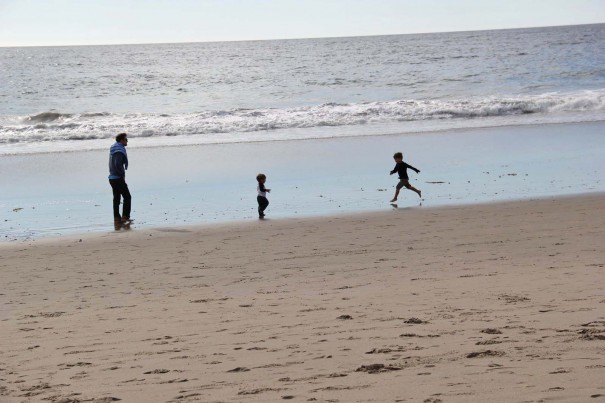 boys at beach