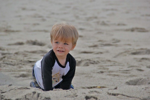 sawyer at beach 2