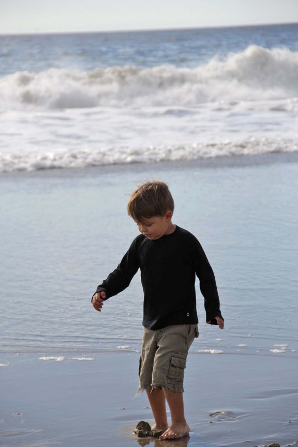 wes at beach