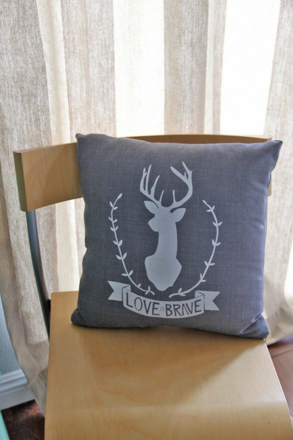 Love is brave pillow