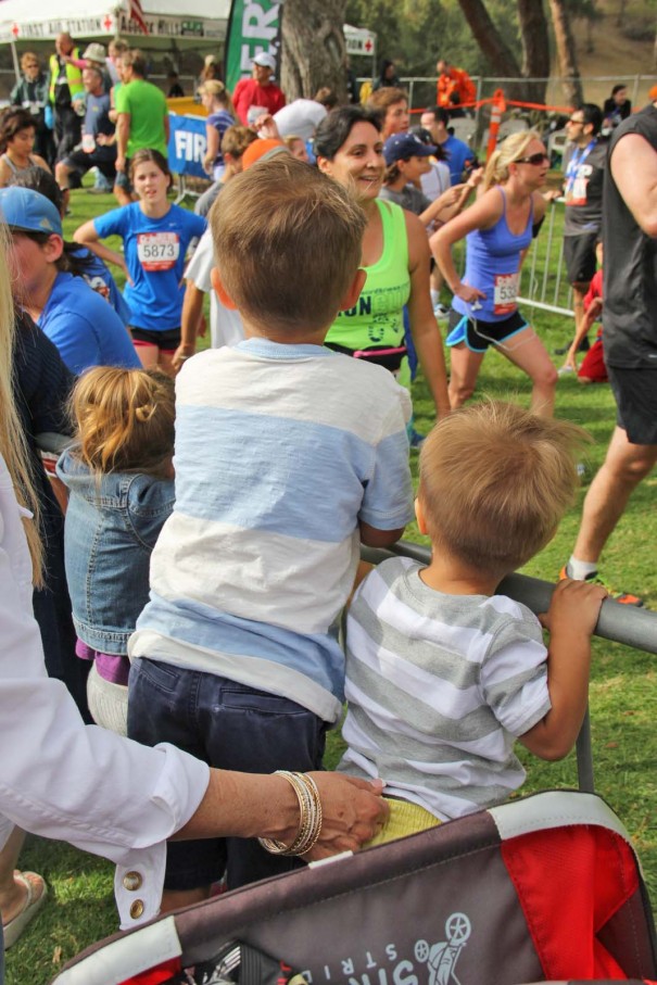 boys at finish line