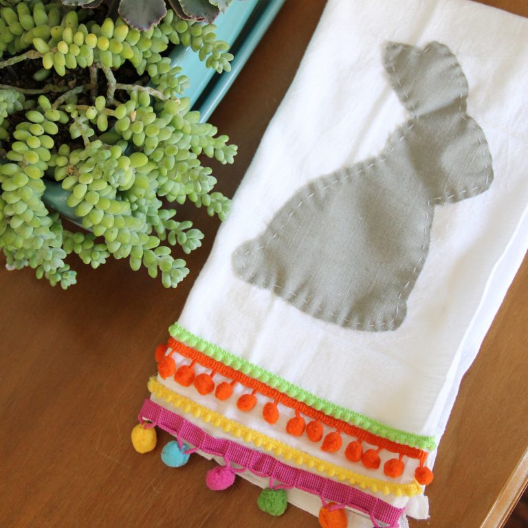 10 Minute Bunny Tea Towel craft Little Miss Momma