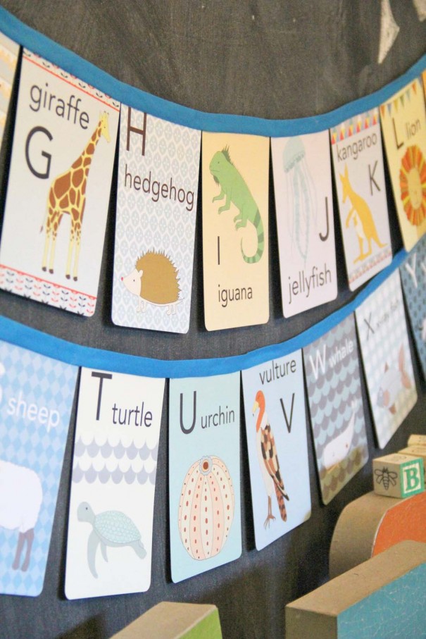 flashcard alphabet banner