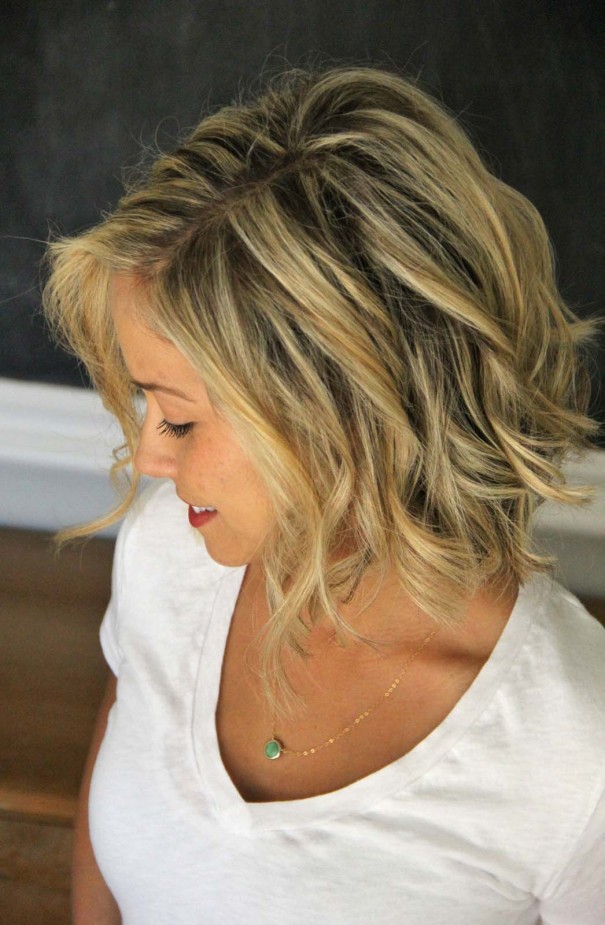 how to: beach waves for short hair - style - Little Miss Momma