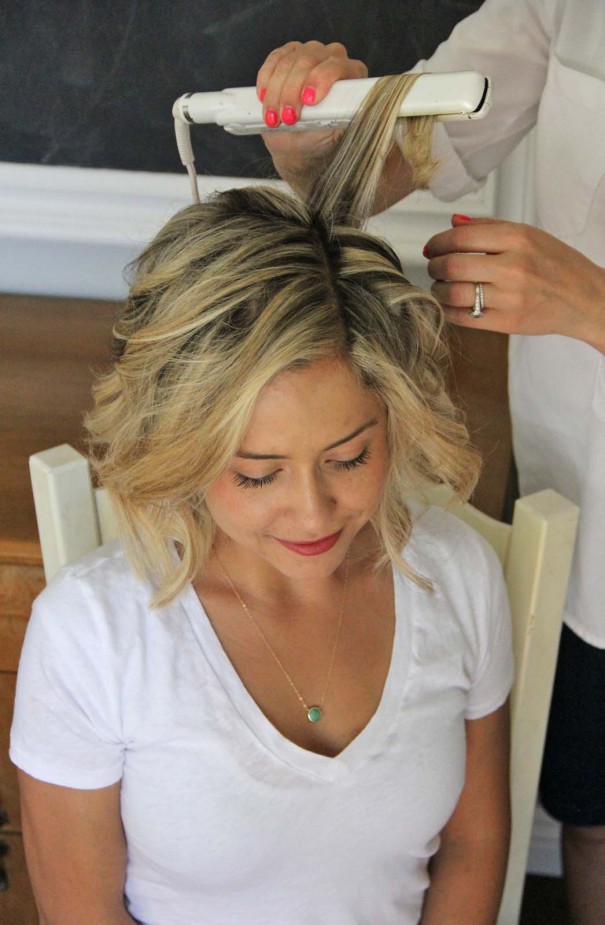 How To Beach Waves For Short Hair Style Little Miss Momma