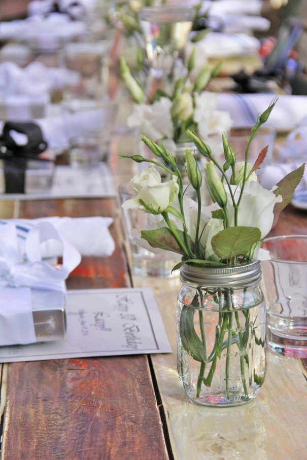 mason jar vase party