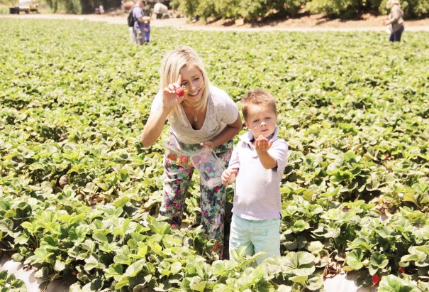 wes and mom farm