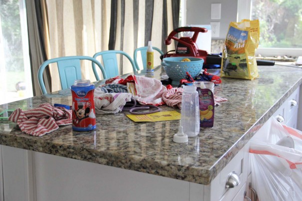 messy kitchen