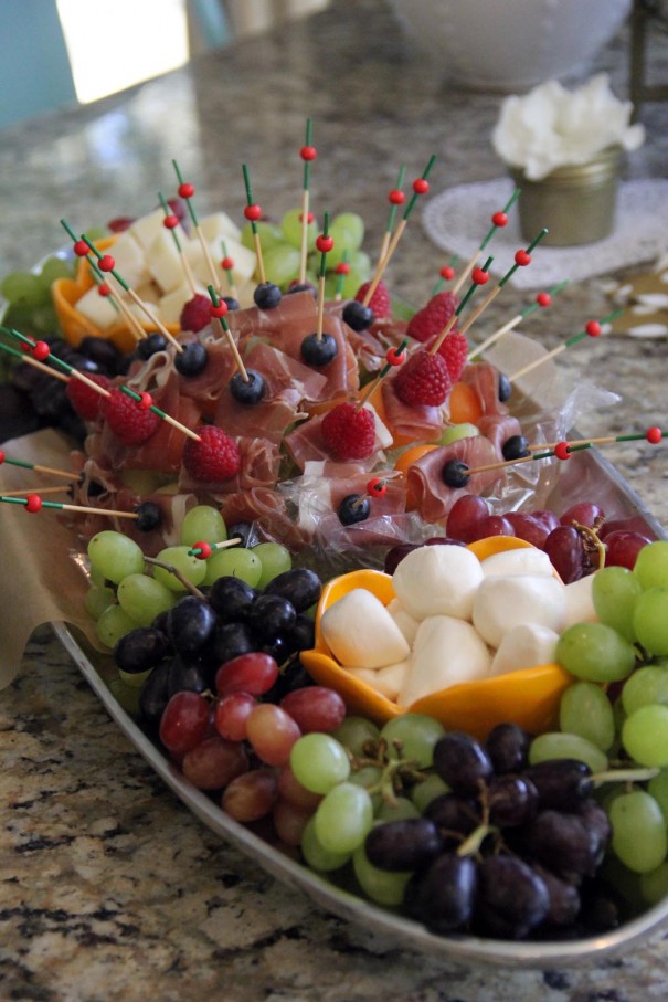 fruit and cheese plate