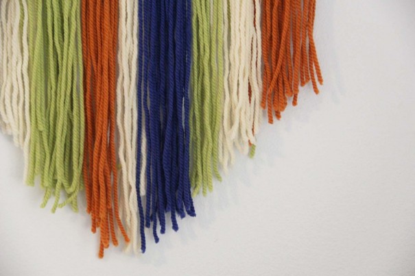 trimmed yarn wall art