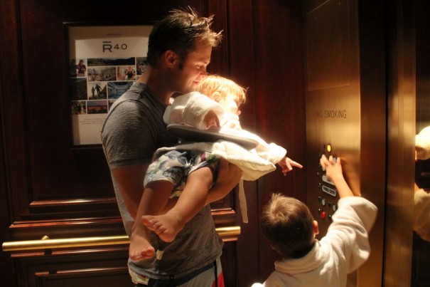 boys in elevator