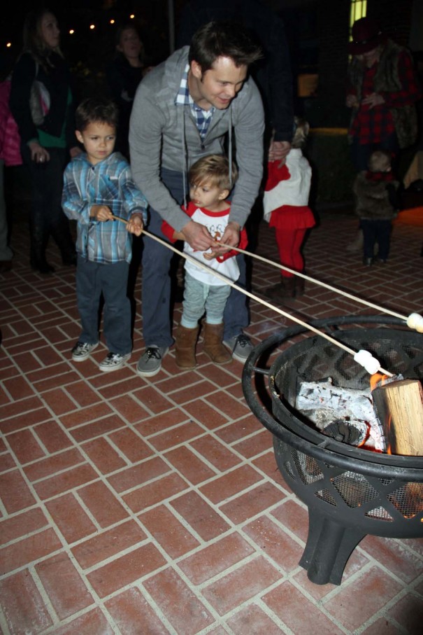 roasting marshmallows