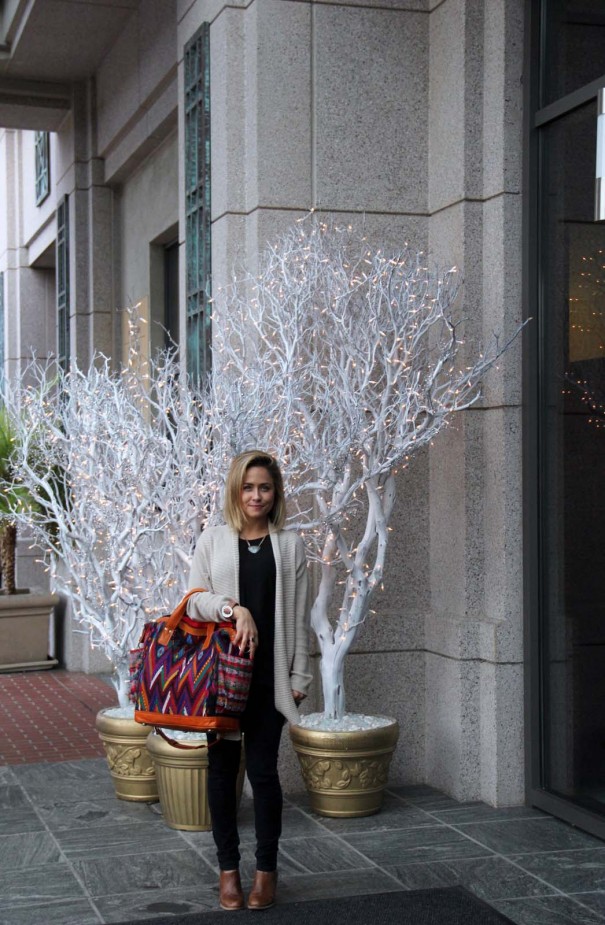 white and gold twinkle light trees