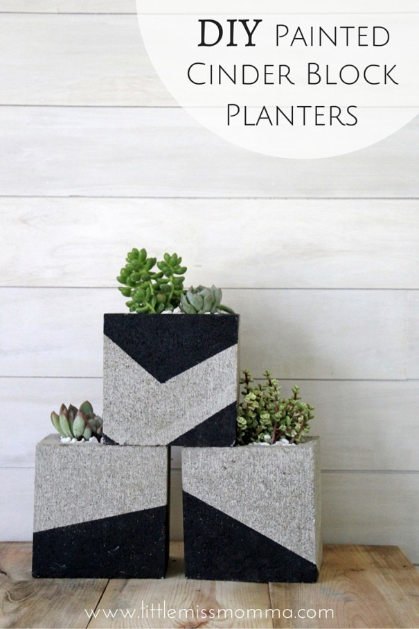 DIY Cinder BlockPlanters (1)