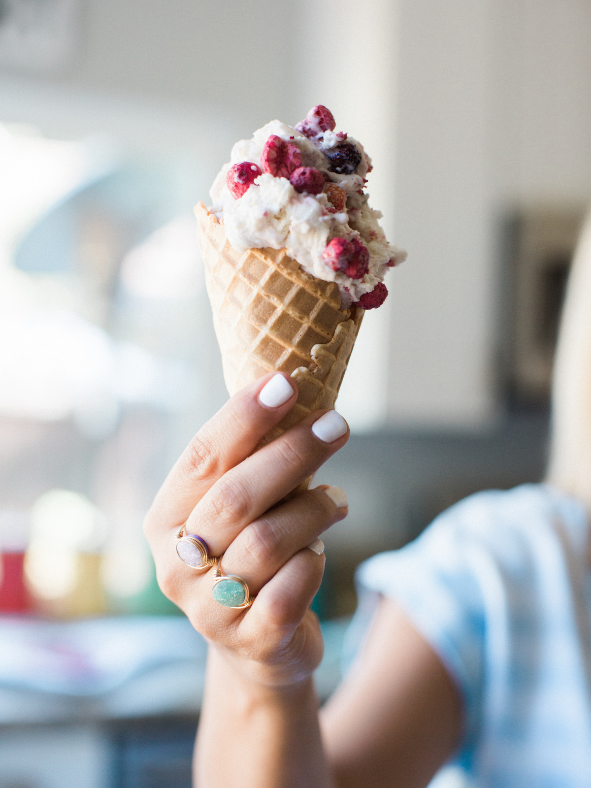 Quick Berry Medley Ice Cream Recipe - Desserts - Little Miss Momma