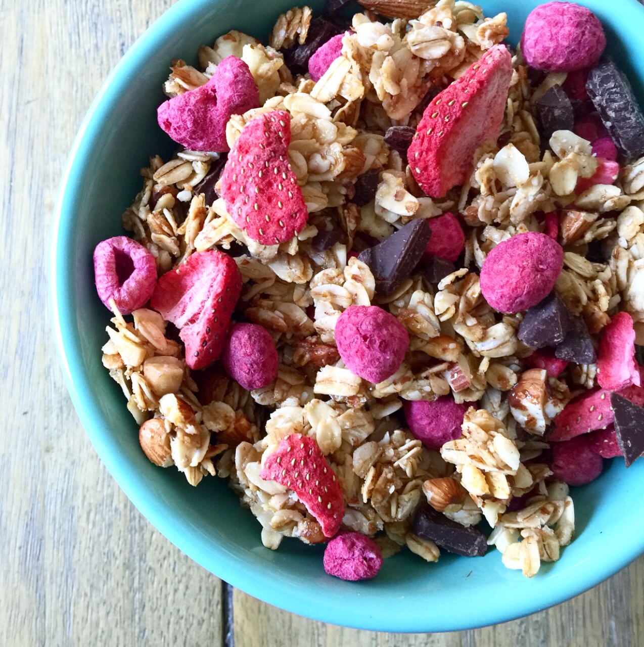 Honey Almond Berry Granola Recipe with Crunchies Freeze Dried Fruit